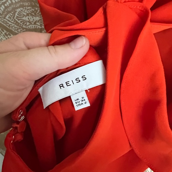 Reiss Amika Bow Back Jumpsuit in Orange - Picture 10 of 10